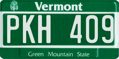 VT license plate PKH409
