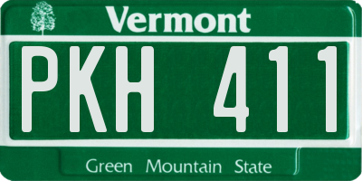 VT license plate PKH411