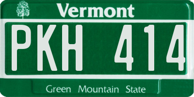 VT license plate PKH414