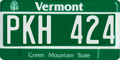 VT license plate PKH424