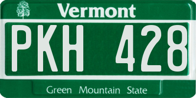 VT license plate PKH428