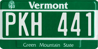 VT license plate PKH441