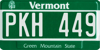 VT license plate PKH449