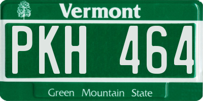 VT license plate PKH464