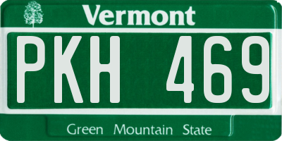 VT license plate PKH469