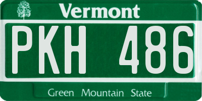 VT license plate PKH486