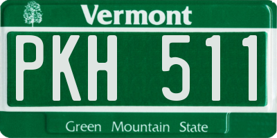 VT license plate PKH511