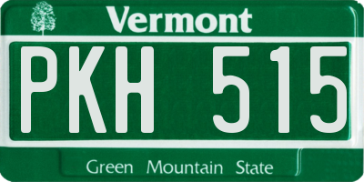 VT license plate PKH515