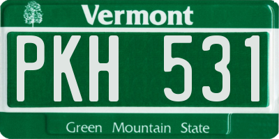 VT license plate PKH531