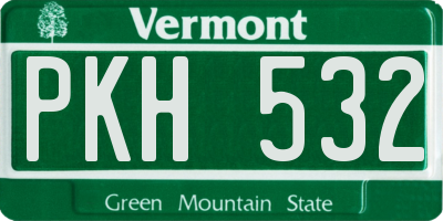 VT license plate PKH532