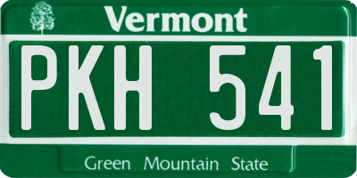 VT license plate PKH541