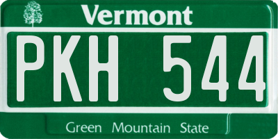 VT license plate PKH544