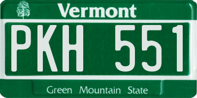 VT license plate PKH551
