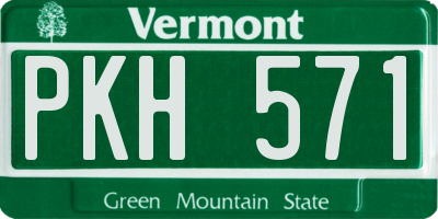 VT license plate PKH571