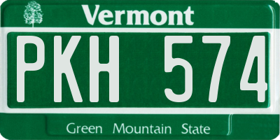 VT license plate PKH574