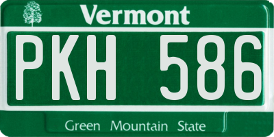 VT license plate PKH586