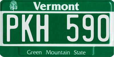 VT license plate PKH590