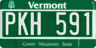 VT license plate PKH591