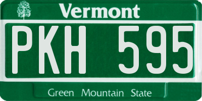 VT license plate PKH595
