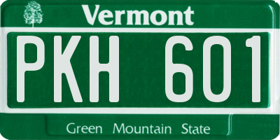 VT license plate PKH601