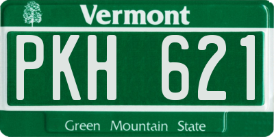 VT license plate PKH621