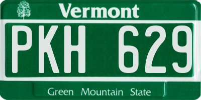 VT license plate PKH629