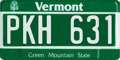 VT license plate PKH631