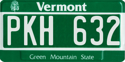 VT license plate PKH632