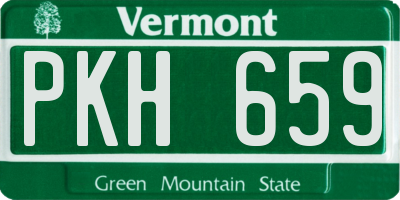 VT license plate PKH659