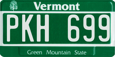 VT license plate PKH699
