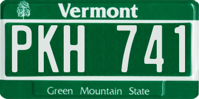VT license plate PKH741