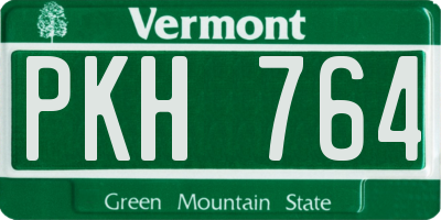VT license plate PKH764