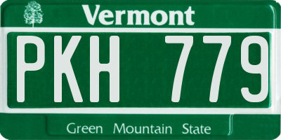 VT license plate PKH779