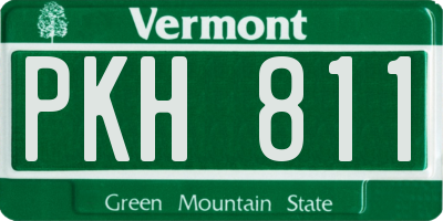 VT license plate PKH811