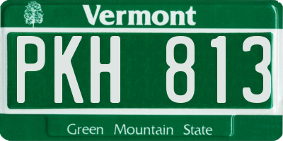 VT license plate PKH813