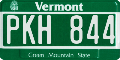 VT license plate PKH844