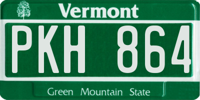 VT license plate PKH864