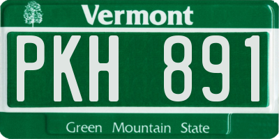 VT license plate PKH891