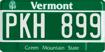 VT license plate PKH899