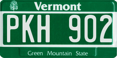 VT license plate PKH902