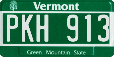 VT license plate PKH913