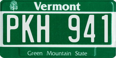 VT license plate PKH941