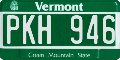 VT license plate PKH946