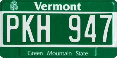 VT license plate PKH947