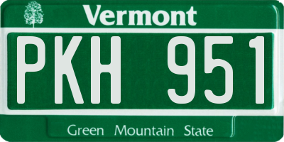 VT license plate PKH951