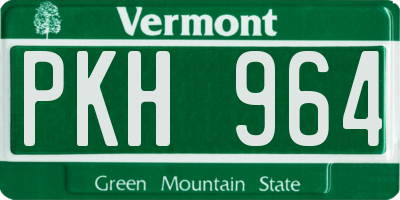 VT license plate PKH964