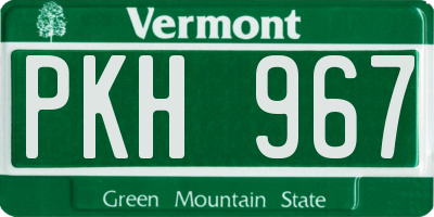 VT license plate PKH967