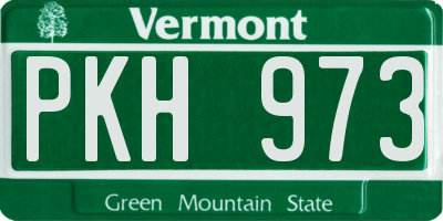 VT license plate PKH973