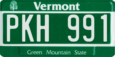 VT license plate PKH991