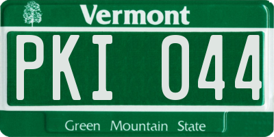 VT license plate PKI044